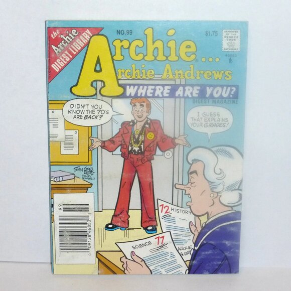 1st PRINT 1995  ARCHIE Andrews WHERE Are YOU Digest #99 Archie Comic Archie Dige - Picture 1 of 1